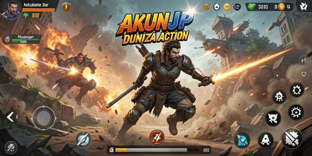 Tampilan gameplay seru dari AKUNJP dengan aksi mendebarkan.