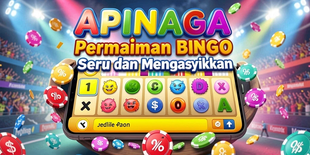 Tampilan gameplay APINAGA yang penuh warna dan menarik.