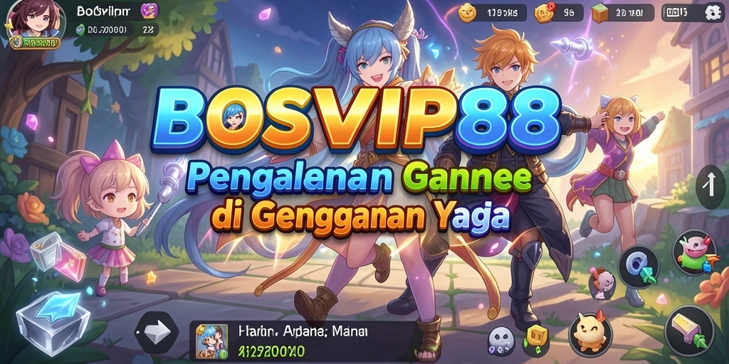 Screenshot gameplay BOSVIP88 menampilkan aksi karakter Anime yang dinamis.