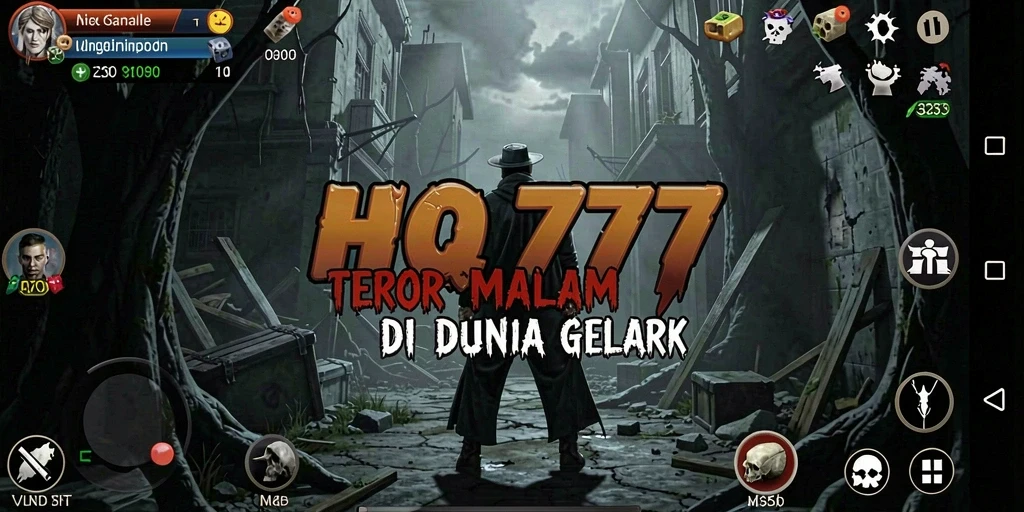 Gameplay HQ777 menampilkan suasana horor yang mendebarkan dan menakutkan.