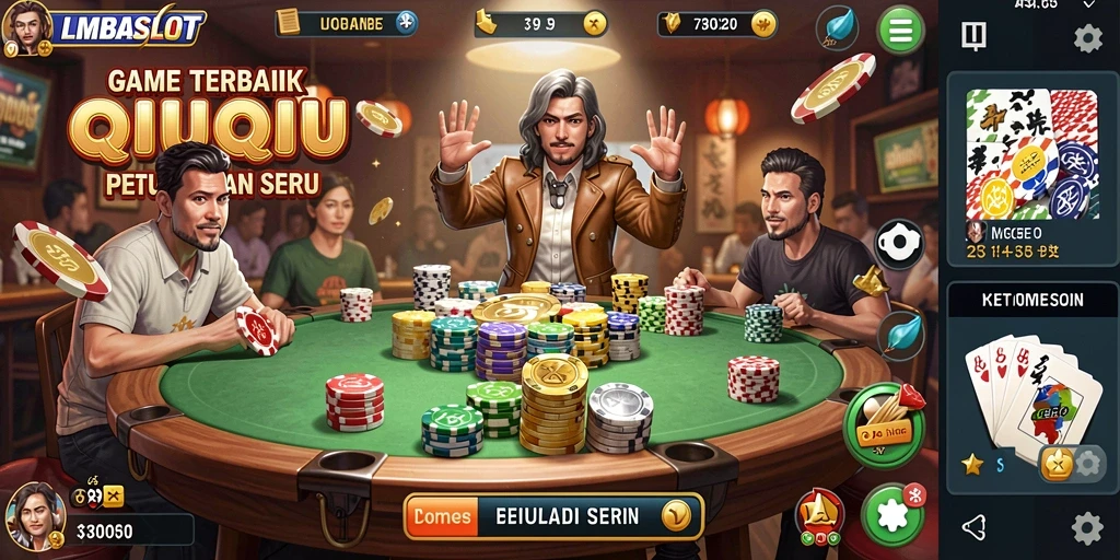 Tampilan menarik gameplay seru QiuQiu di LMBASLOT.