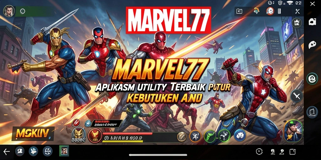 Tampilan utama MARVEL77 dengan fitur Utility yang bermanfaat.