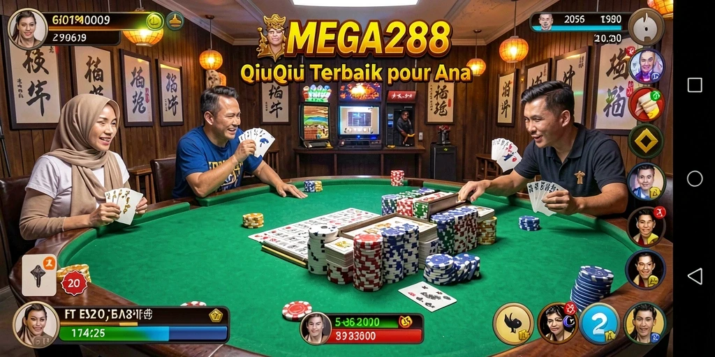 Tampilan gameplay QiuQiu yang mengasyikkan di MEGA288.
