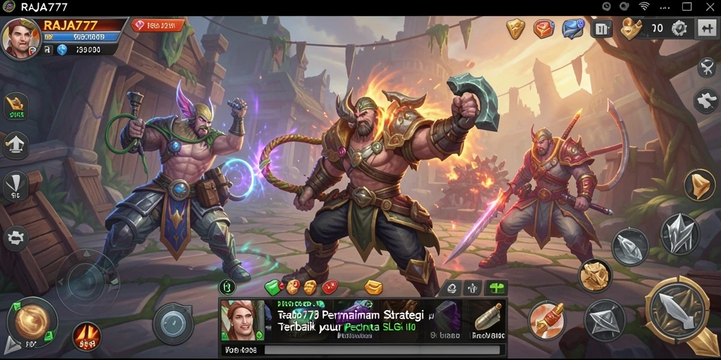 Tampilan gameplay menakjubkan dari RAJA777 yang penuh strategi.