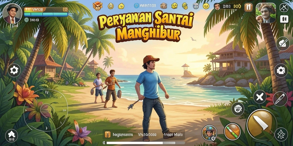 Tampilan gameplay VM108 yang menarik dan penuh warna.